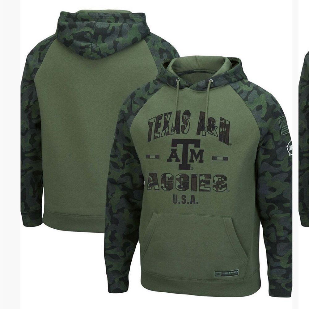 Men’s camo Texas A&M hoodie in EUC - Picture 3 of 8